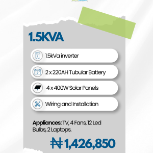 1.5kVa Solar Package