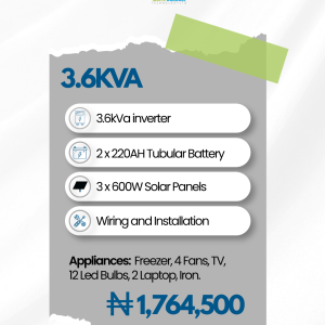 3.6kVA Solar Package