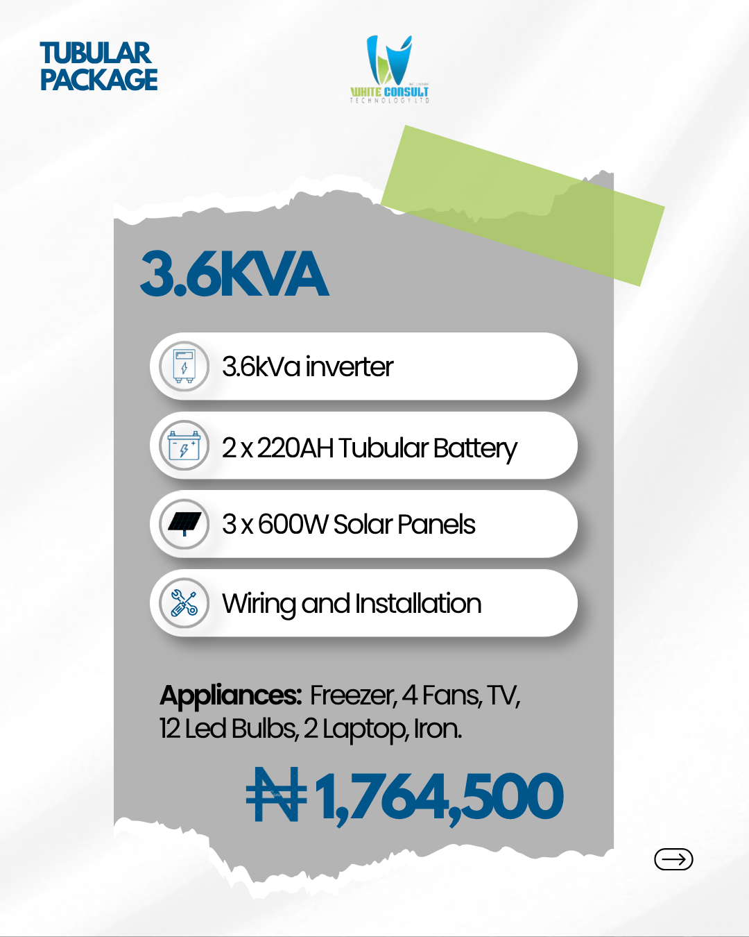 3.6kVA Solar Package