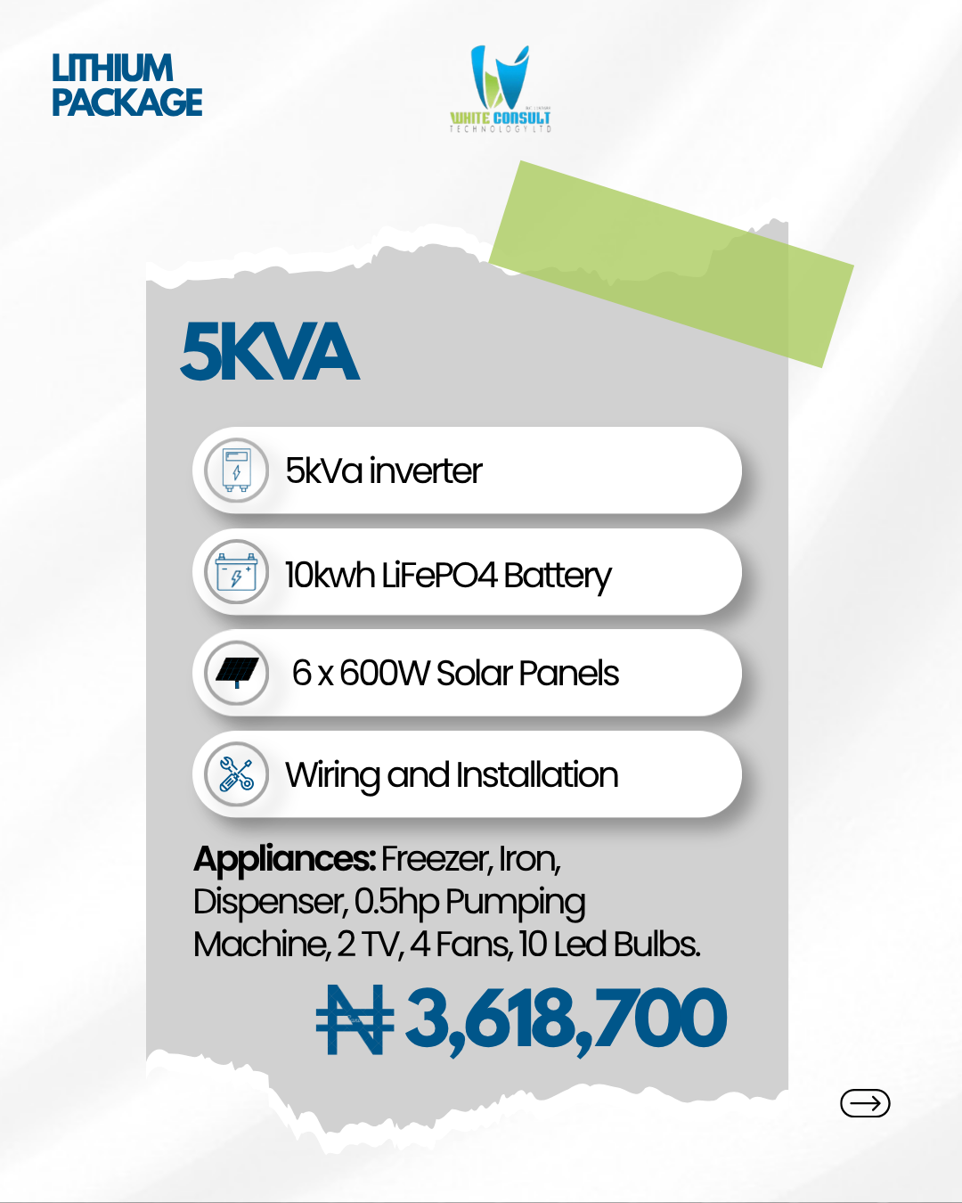 5kVa 10kwh Solar Package