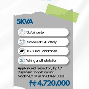5kva 15kwh Solar Package