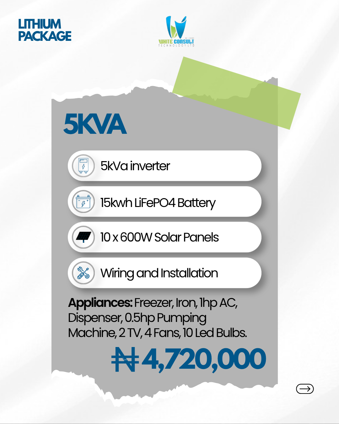 5kva 15kwh Solar Package