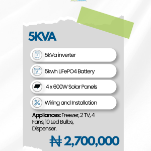 5kVa 5kwh Solar Package