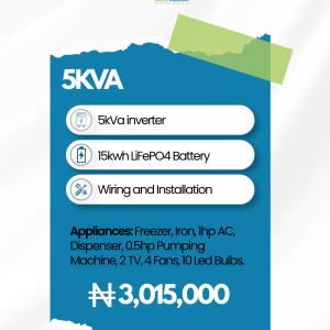 5kVa 15kwh Power Package